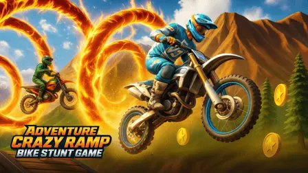 Play Adventure Crazy Ramp Bike Stunt Game - Free Online Driving Game